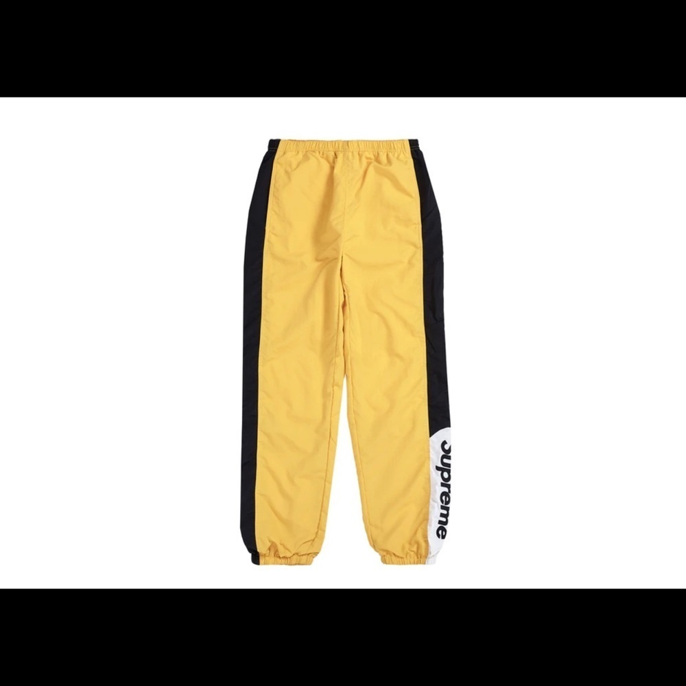 Authentic Pre-loved Supreme side logo track pants- Size small